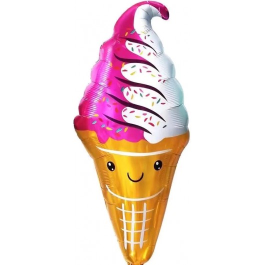 Купить Шар Фигура, Мороженое, Вафельный рожок - магазин воздушных шариков