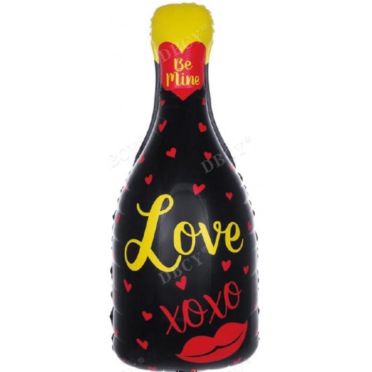 Купить Шар Фигура, Бутылка, Шампанское Love - магазин воздушных шариков