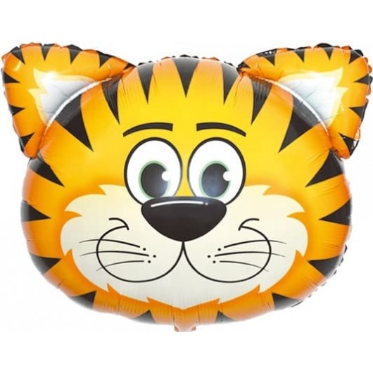 Купить Шар Фигура, Голова Полосатый Тигр - магазин воздушных шариков
