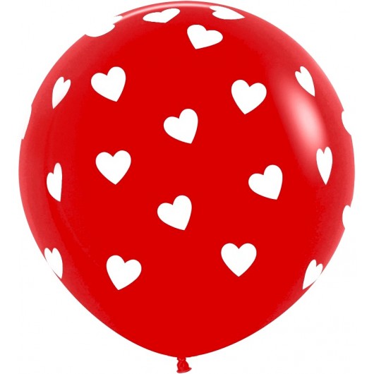 Купить Воздушный шар для свадьбы Классические, Красный 90 см - магазин воздушных шариков