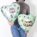Купить Шар Сердце, С Днем Рождения Мятный - магазин воздушных шариков