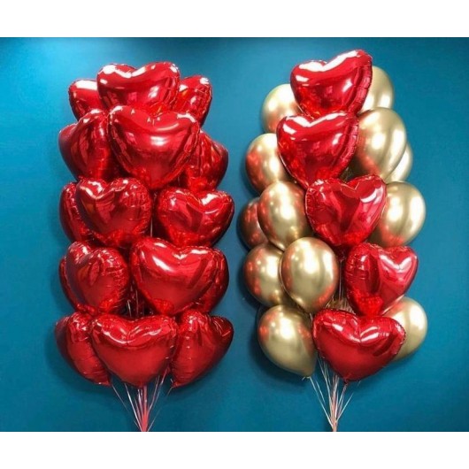 Купить Набор шаров ко дню святого валентина - магазин воздушных шариков