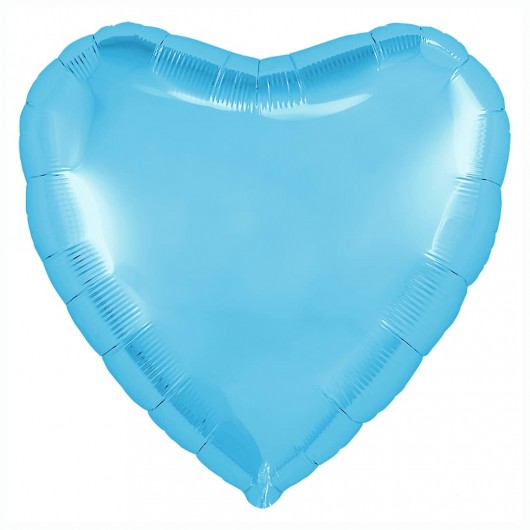 Купить Шар Сердце, Холодно-голубой - магазин воздушных шариков