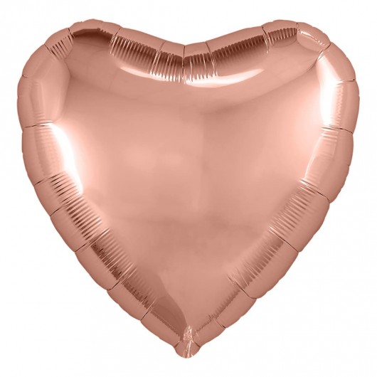 Купить Шар Сердце, Розовое Золото - магазин воздушных шариков