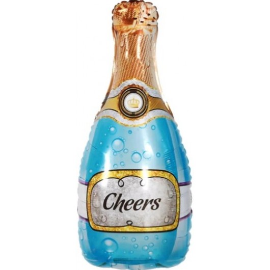 Купить Шар Бутылка Шампанское, Золотая корона - магазин воздушных шариков