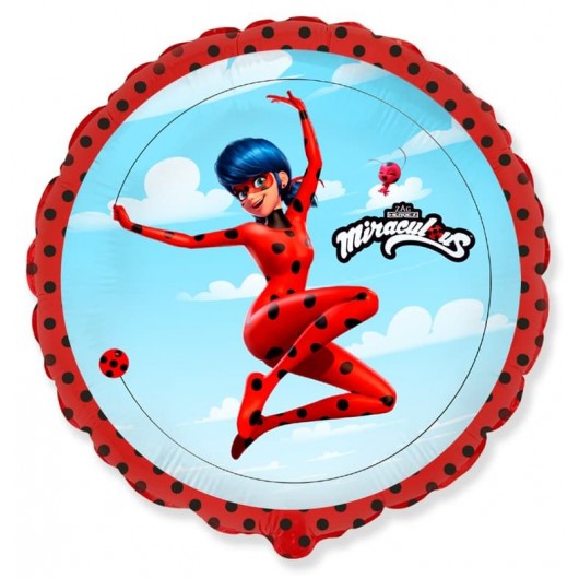 Купить Шар Круг Прыжок Леди Баг - магазин воздушных шариков