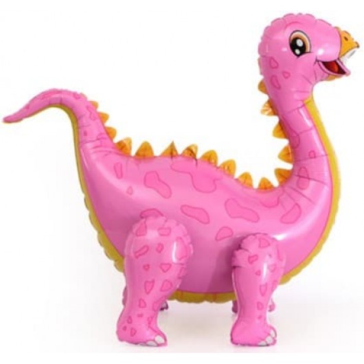 Купить Шар Ходячая Фигура, Динозавр Стегозавр, Розовый - магазин воздушных шариков