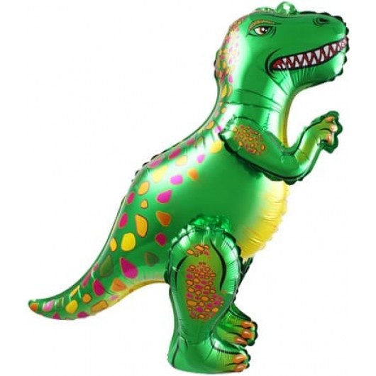 Купить Шар Ходячая Фигура, Динозавр Аллозавр, Зеленый - магазин воздушных шариков