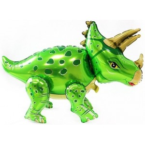 Шар Ходячая Фигура, Динозавр Трицератопс, Зеленый