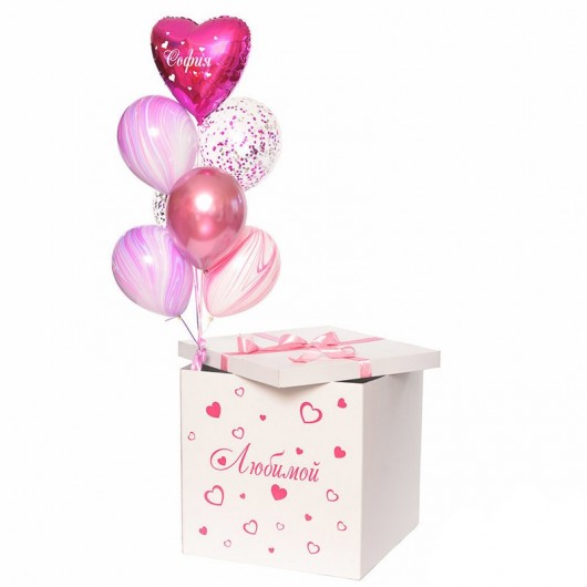 Купить Коробка сюрприз любимой - магазин воздушных шариков