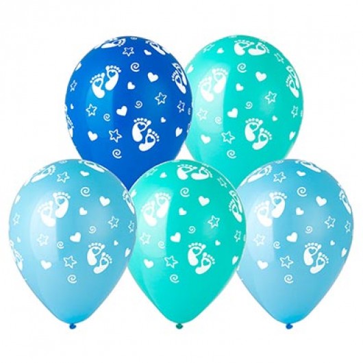 Купить Воздушные шары пяточки мальчик - магазин воздушных шариков