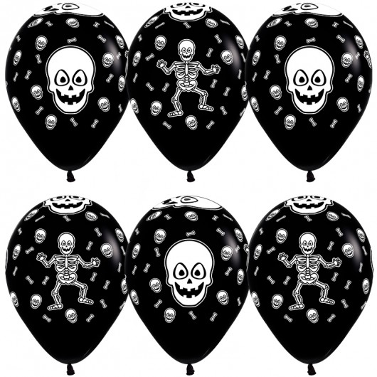 Купить Шар Танцующий скелет - магазин воздушных шариков