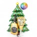 Купить Шар Круг, Новогодние часы Радужный - магазин воздушных шариков