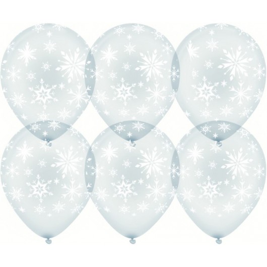 Купить Воздушный шар Искры снежинок, кристалл - магазин воздушных шариков