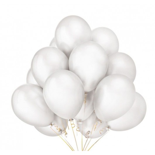 Купить Облако шаров белый постель - магазин воздушных шариков