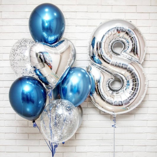 Купить Фонтан из шаров с конфетти на День Рождения - магазин воздушных шариков