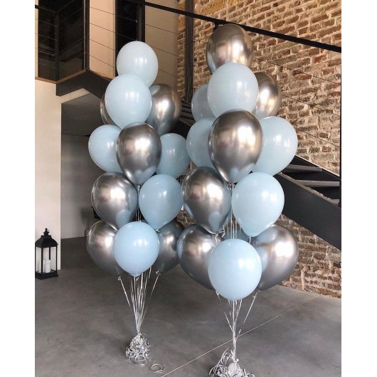Купить Воздушные шары фонтан голубой бриз - магазин воздушных шариков