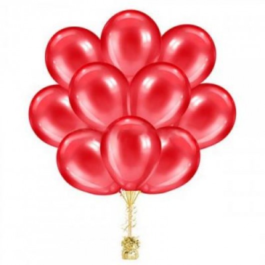 Купить Облако шаров красный металлик - магазин воздушных шариков