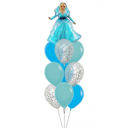 Купить Фонтан из шаров Принцесса золушка - магазин воздушных шариков