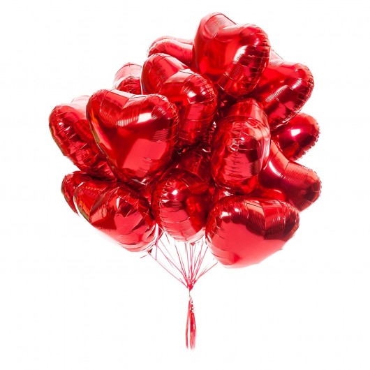 Купить Облако из фольгированных шаров (Сердце) - магазин воздушных шариков