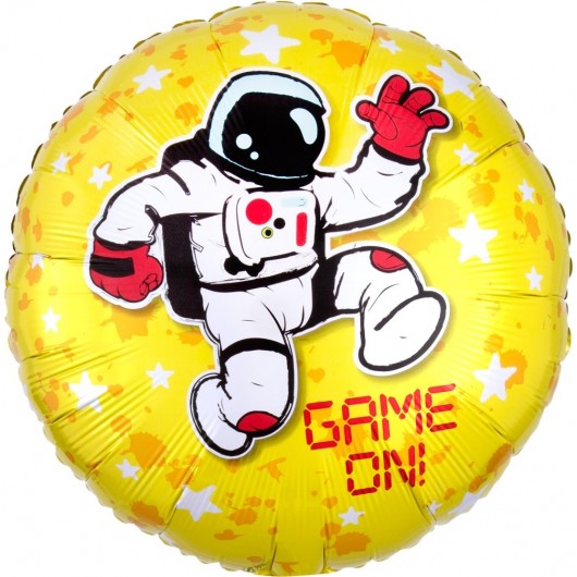 Купить Шар Круг Начало Игры космонавт и звезды - магазин воздушных шариков