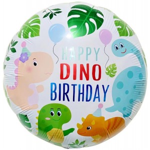 Шар Круг Динозаврики С Днем Рождения
