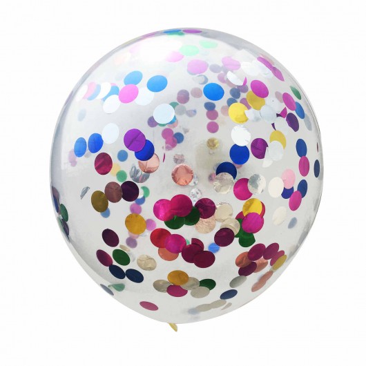 Купить Шар с конфетти (разноцветные) - магазин воздушных шариков