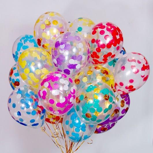 Купить Облако шаров с конфетти - магазин воздушных шариков