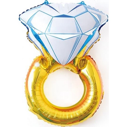 Купить Шар Фигура, Кольцо с бриллиантом 69 см - магазин воздушных шариков