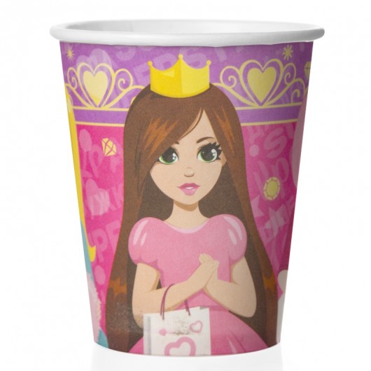 Купить Стаканы Куклы-принцессы 6 шт. 250 мл - магазин воздушных шариков